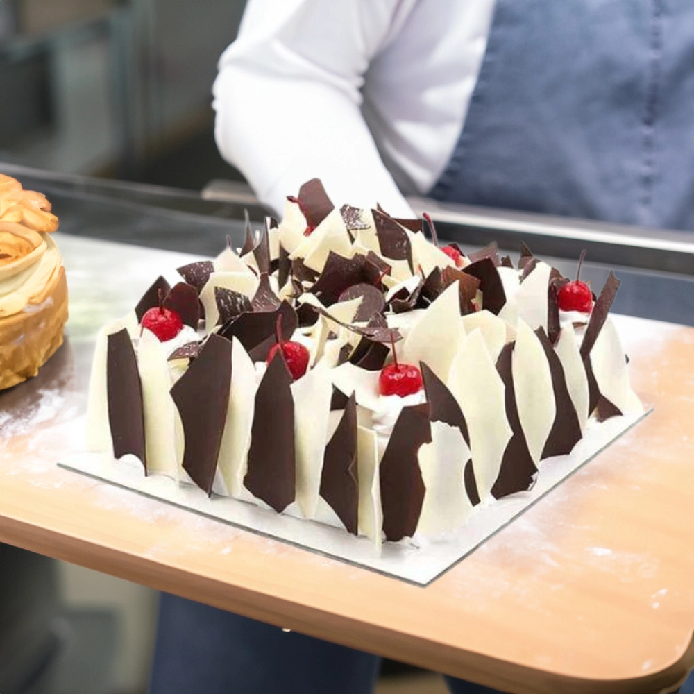 A 1 kg of black & white forest cake